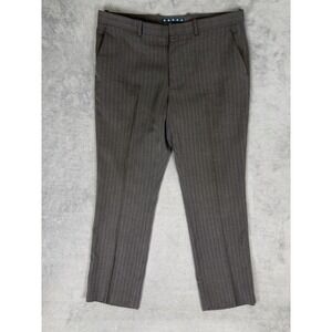 Perry Ellis Dress Pants Mens 36x30 Gray Slacks Trousers Business Casual Pleated